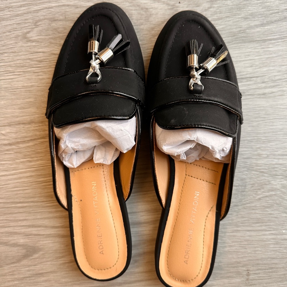 Adrienne Vittadini Black Mules